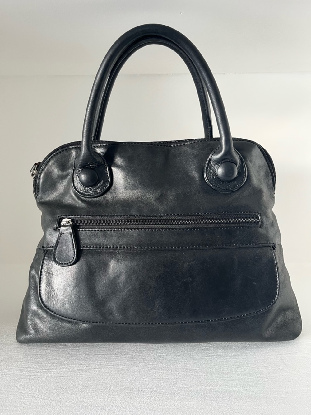 Clarks Black Leather Top-Handle Satchel